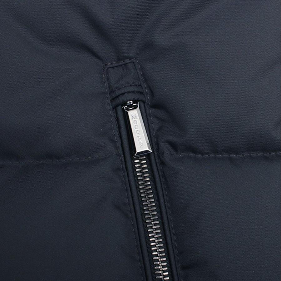 【並行輸入品】ムーレー MOORER FIRE-WK MOUGI200307 ダウンベスト ファイヤーフーデッド NERO DARK BLU BLACK NAVY アウター メンズ 防寒 高級アウター 爆買の画像