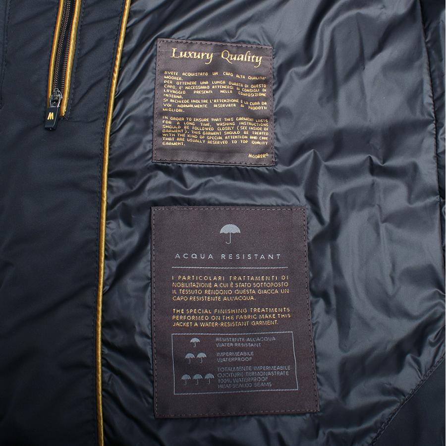 【並行輸入品】ムーレー MOORER FIRE-WK MOUGI200307 ダウンベスト ファイヤーフーデッド NERO DARK BLU BLACK NAVY アウター メンズ 防寒 高級アウター 爆買の画像