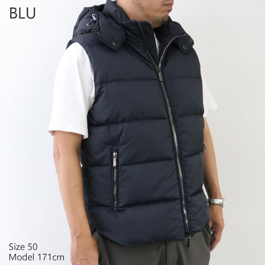 ムーレー MOORER FIRE-WK ダウンベスト25AW ／ダークネイビー MOORER（ムーレー） PayPay最大12% メンズ ダウンベスト FIRE WK