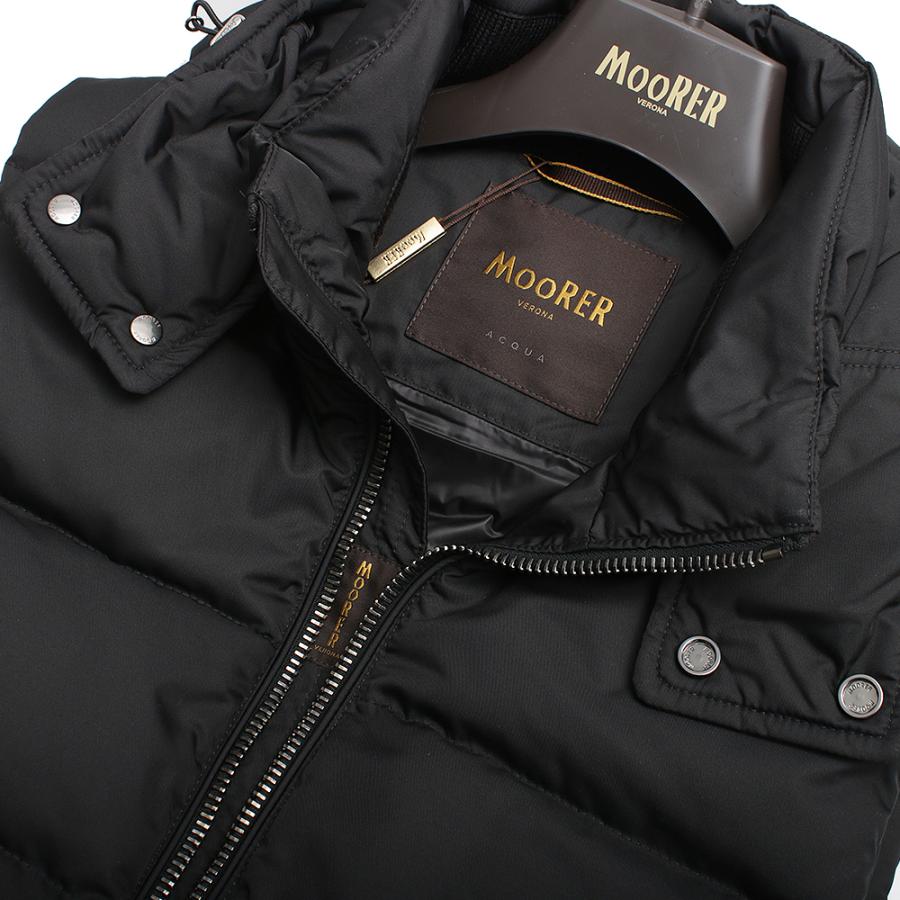 【並行輸入品】ムーレー MOORER FIRE-WK MOUGI200307 ダウンベスト ファイヤーフーデッド NERO DARK BLU BLACK NAVY アウター メンズ 防寒 高級アウター 爆買の画像