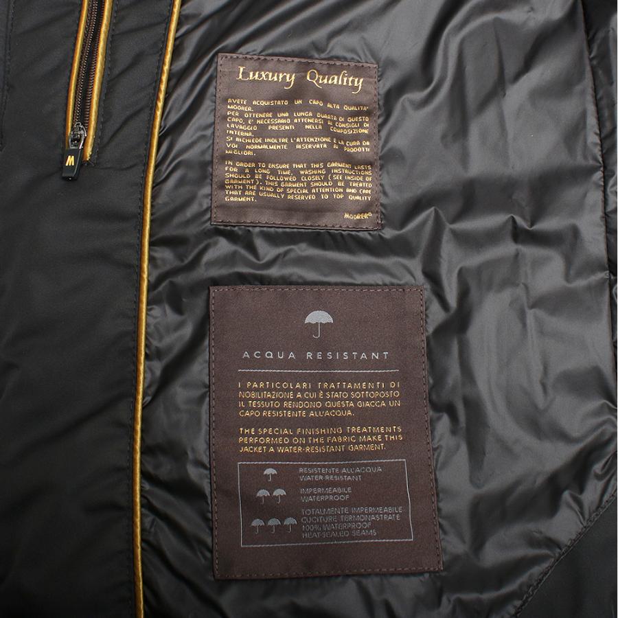 【並行輸入品】ムーレー MOORER FIRE-WK MOUGI200307 ダウンベスト ファイヤーフーデッド NERO DARK BLU BLACK NAVY アウター メンズ 防寒 高級アウター 爆買の画像
