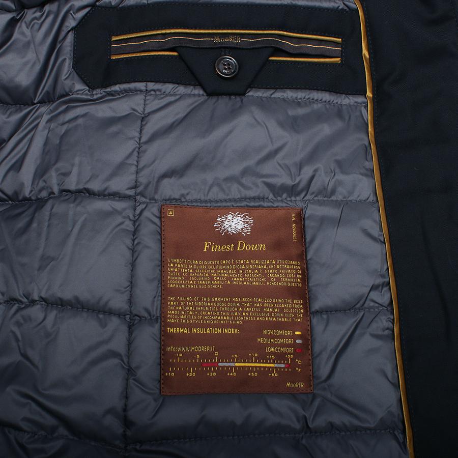 【並行輸入品】ムーレー MOORER ALBINI-PUM MOUGI100090 ダウン ジャケット  アノラック アルビニ  キルティング コート NERO DARK BLU BLACK NAVY 爆買の画像