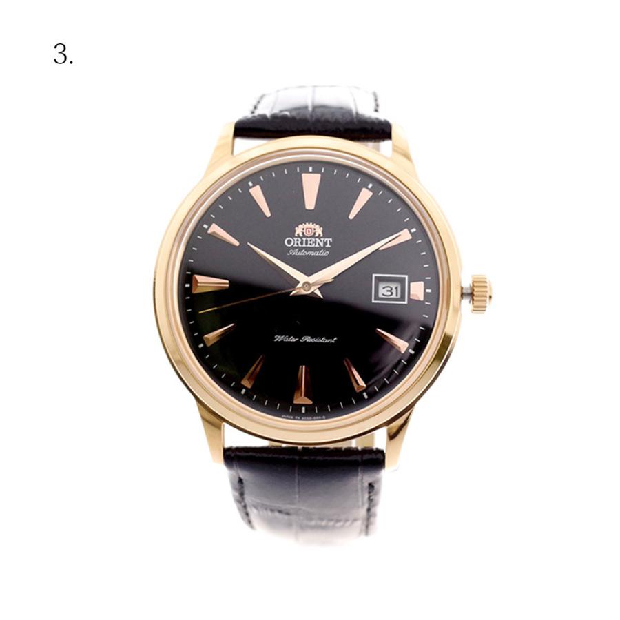 【美品】⭐️Orient Bambino 自動巻き 腕時計 ブラック Amazon | Orient 'Bambino Version III' 日本製自動巻き/手巻き