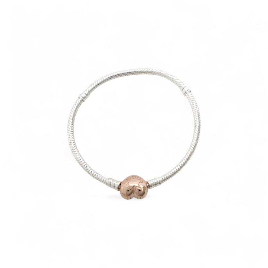 PANDORA パンドラ モーメンツ　インフィニティ ハートクラスプ　16cm Pandora Moments Sparkling Infinity Heart Clasp Snake Chain