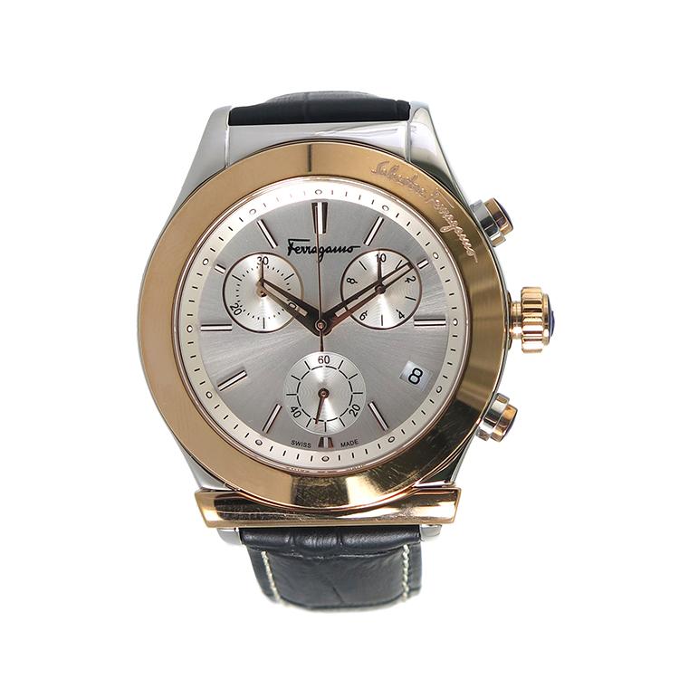 【並行輸入品】フェラガモ FERRAGAMO メンズ 腕時計 FH6040016 シルバーの画像