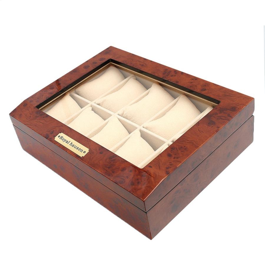 【並行輸入品】ロイヤルハウゼン ROYAL HAUSEN 腕時計 コレクション 10本収納ケース 高級ウッドタイプ 189963 クリスマス