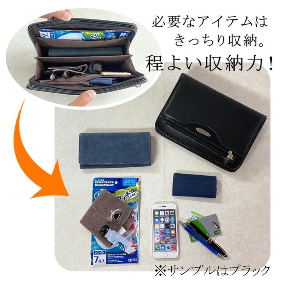 BRELIOUS 日本製 セカンドバッグ 25906-4H メンズ 【ボストンバッグ】 ブラウン クリスマスプレゼント