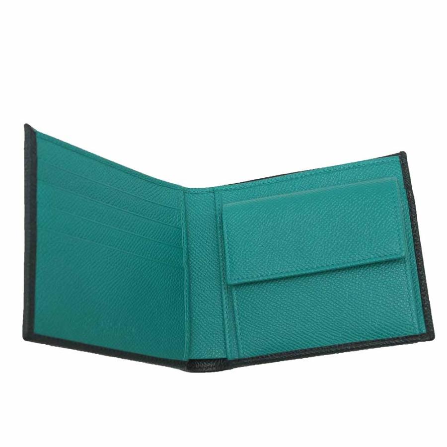 【並行輸入品】ブルガリ BVLGARI 二つ折り財布 288275-GRAIN-BLU-MEDIUM メンズ ブルガリブルガリ マン BBの画像