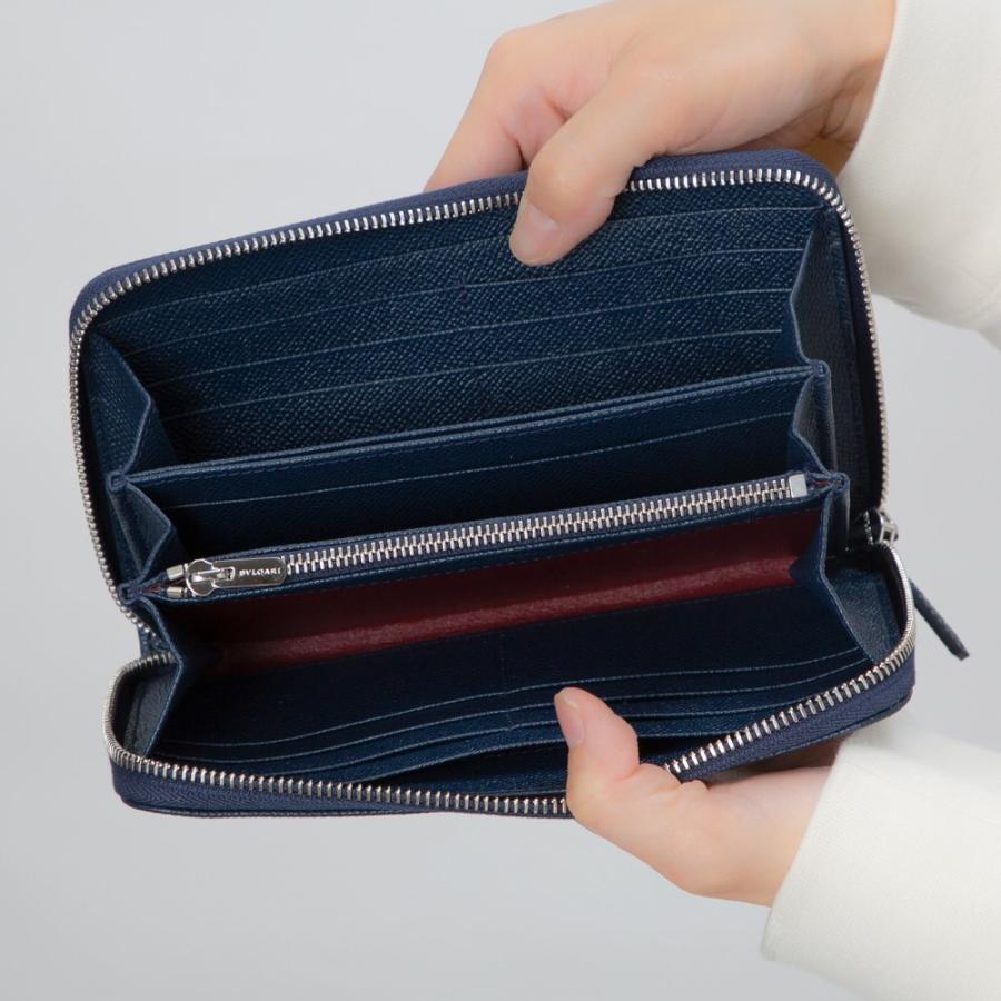 【並行輸入品】ブルガリ BVLGARI 長財布 メンズ BB MAN ブルガリブルガリマン 284231 GRAIN DENIM SAPPHの画像