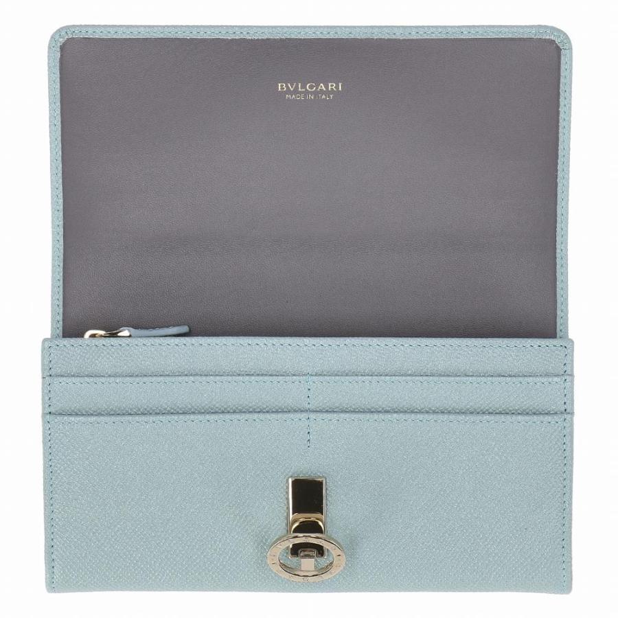 【並行輸入品】ブルガリ BVLGARI 長財布 レディース BB ブルガリブルガリ 287271 GRAIN GLACIER TURQUOの画像