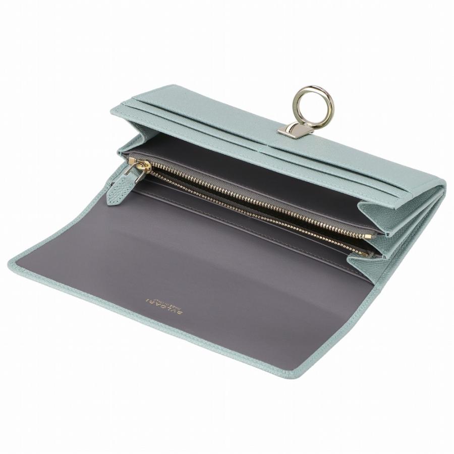 【並行輸入品】ブルガリ BVLGARI 長財布 レディース BB ブルガリブルガリ 287271 GRAIN GLACIER TURQUOの画像