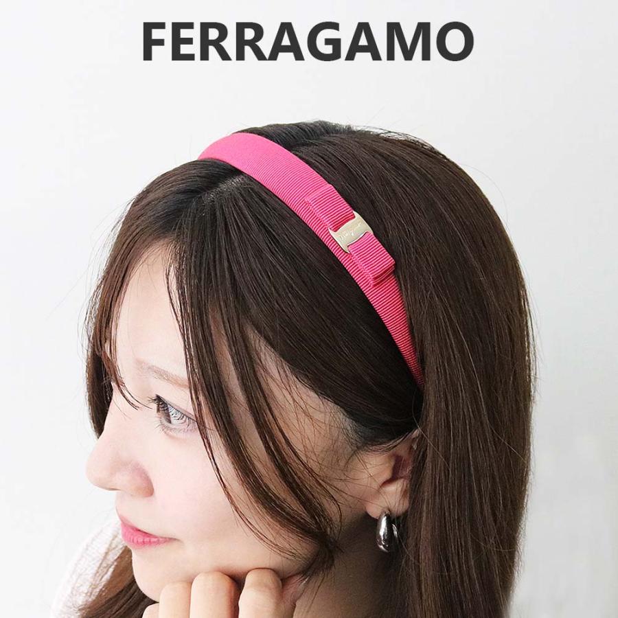 【新品未使用】FERRAGAMO ピンクリボンカチューシャ 並行輸入品】フェラガモ FERRAGAMO カチューシャ 340086 759760