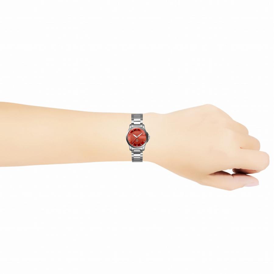 【並行輸入品】グッチ GUCCI 腕時計 YA1265049 レディース ジータイムレス G-TIMELESS クォーツ コーラルレッド シの画像