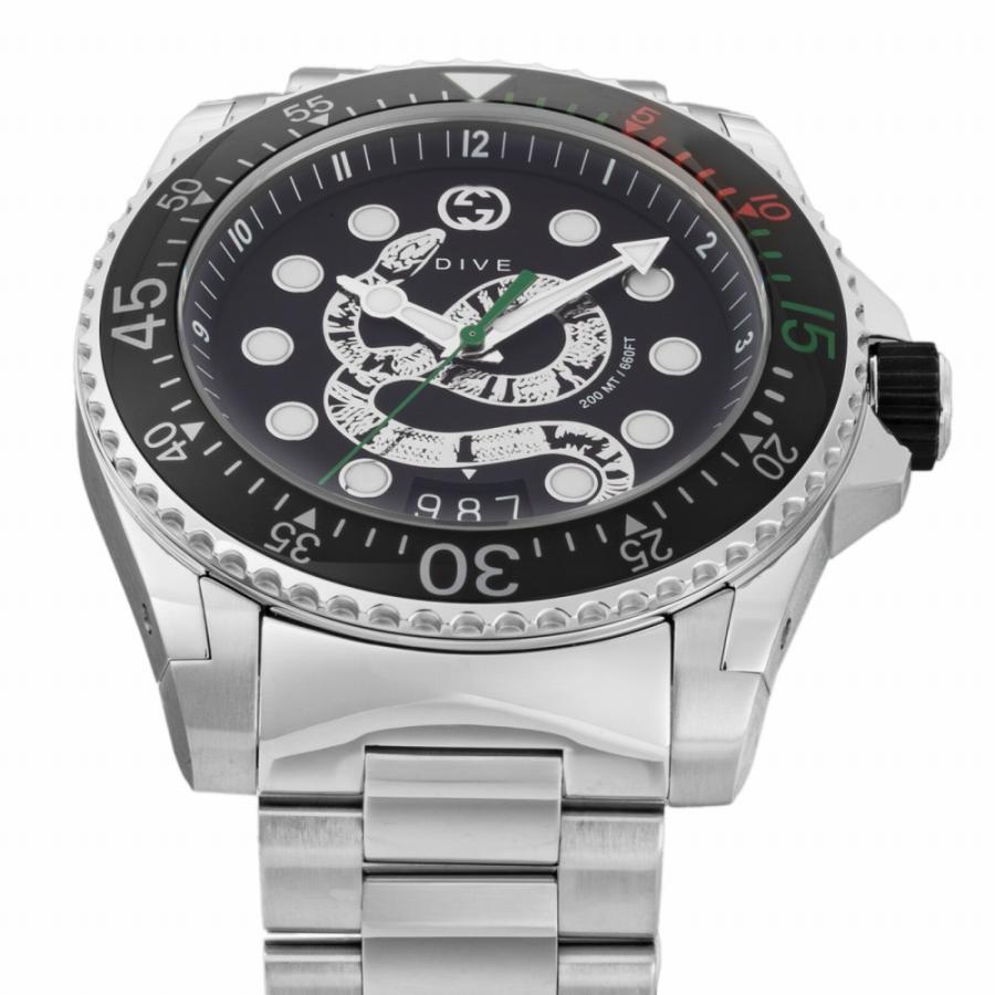 【並行輸入品】グッチ GUCCI DIVE YA136218 腕時計 メンズ ブラック クオーツ アナログの画像