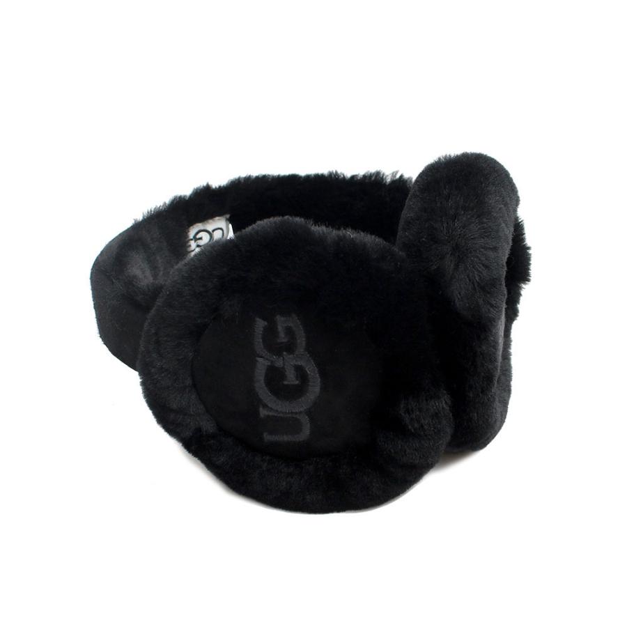 アグ UGG Sheepskin Embroidery Earmuff イヤーマフ 20955-BLK レディース ブラック耳当て｜watchlist｜03