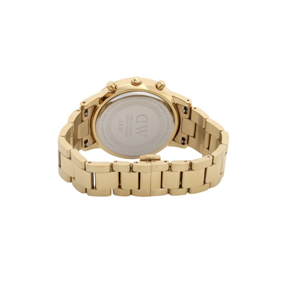 【並行輸入品】ダニエルウェリントン DANIEL WELLINGTON  Iconic Chronograph 42mm Link Gold Onyx DW00100641 腕時計 メンズ ブラック クオーツの画像
