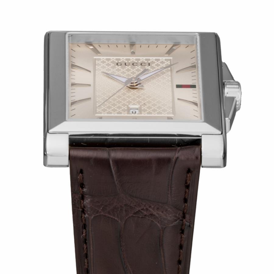 【並行輸入品】グッチ GUCCI Rectangle YA138407 腕時計 メンズ シルバー クオーツ アナログの画像