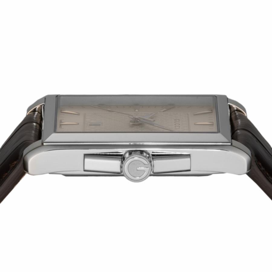 【並行輸入品】グッチ GUCCI Rectangle YA138407 腕時計 メンズ シルバー クオーツ アナログの画像