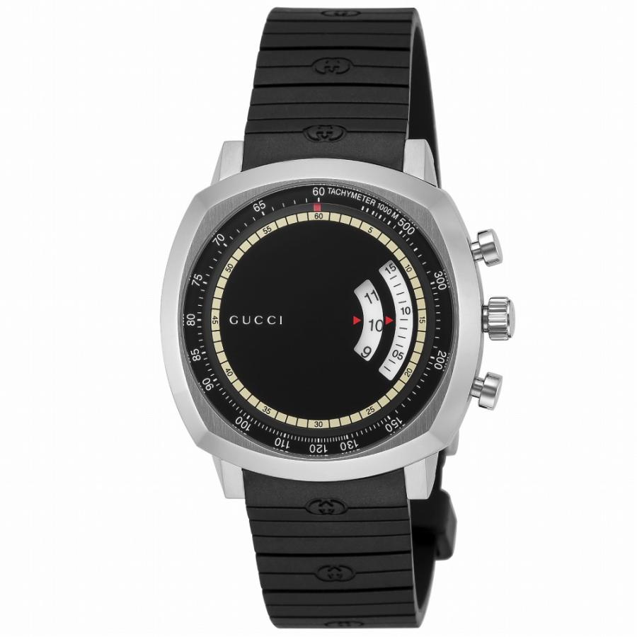 GUCCI グッチ 腕時計グリップYA157301　稼働品　未使用 並行輸入品】グッチ GUCCI GRIP YA157301 腕時計 メンズ ブラック