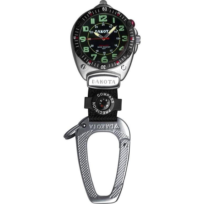 ダコタ Dakota 時計 カラビナ ウォッチ ミニ クリップ EasyToRead Flashlight フラッシュライト クリップ時計