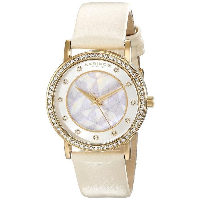 アクリボス Akribos XXIV 女性用 腕時計 レディース ウォッチ パール AK791YG