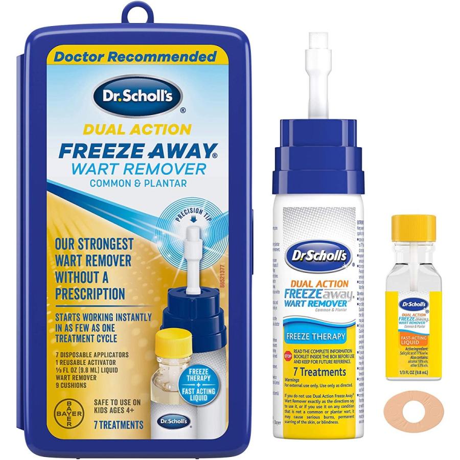 セール開催中 Dr Scholl S Freezeaway Wart Remover Dual Action 7 Applications Freeze Therapy Powerful Fast Acting Salicylic Liquid To Remove Common And Plant Hfayb0017ih750k Watchme 通販 Yahoo ショッピング 新型モデル Livinginmalta Com