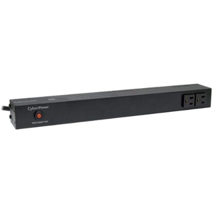 上品 Power - PDU15B2F12R Series Basic CyberPower distribution 1U - 5-15) (NEMA 14 connectors: output - 5-15 NEMA input: - V 120 AC - (rack-mountable) unit その他周辺機器