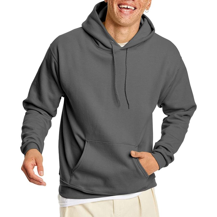 送料無料! Hanes OP170Hanes P170 Comfort Blend Ecosmart Pullover Hoodie Sweatshirt Size - Extra Large - Smoke Gray　並行輸入品