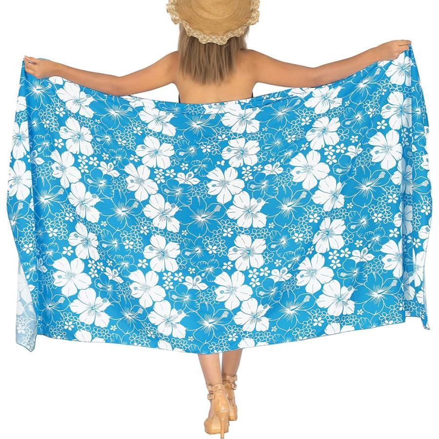 新品本物 LA Turquoise-AD241　並行輸入品 Size One Skirt Long Wrap Sarong Beach Waist Tie Women's LEELA その他財布、帽子、ファッション小物