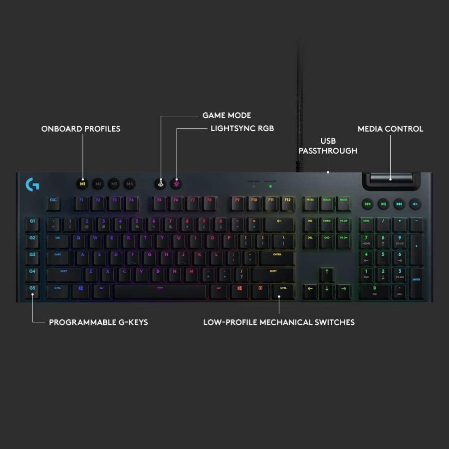 新色新色G815 RGB Mechanical Gaming Keyboard (Linear) 並行輸入品 その他タブレットPC 