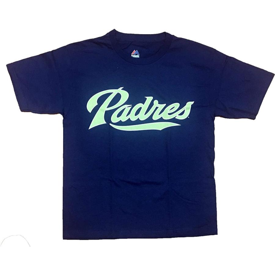 ディーラー小売価格 Majestic San Diego Padres 100 コットン クルーネック Mlb公式ライセンス ユースレプリカtシャツ Large 14 16 並行輸入品 売上大特価 Spiritofmath Com