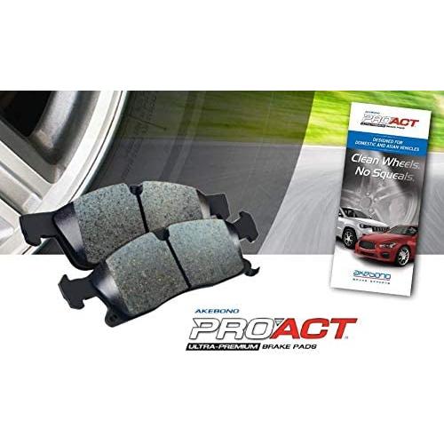 Akebono ACT1210A Ultra-Premium Ceramic Front Disc Brake Pads GREY