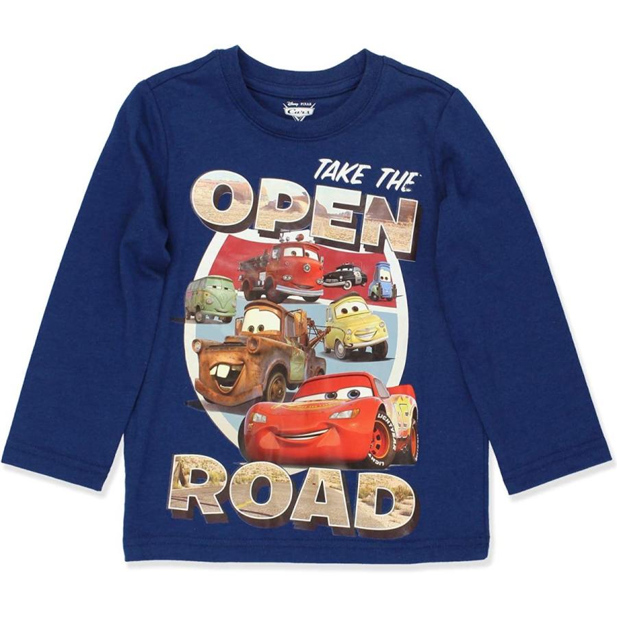送料無料! Disney CPCB613ディズニー カーズ ライトニング・マックィーン 幼児 男の子 長袖Tシャツ US サイズ: 5T カラー: ブルー　並行輸入品
