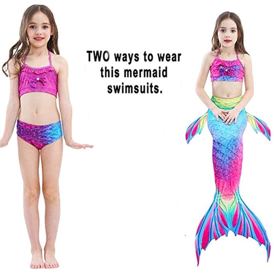 後払い手数料無料 女の子用水着 Xonyicos マーメイドコスチューム ブルー 並行輸入品 カラー Years 10 12 サイズ Us 3 12歳 ビキニセット その他財布 帽子 ファッション小物 Spa Febui Com