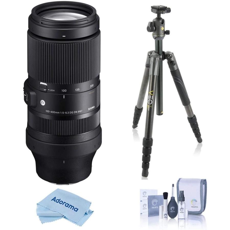 まとめ買いでお得 L Leica for Lens Contemporary OS DN DG f/5-6.3 100-400mm Sigma - Kit　並行輸入品 Tripod Vanguard with Bundle その他カメラ