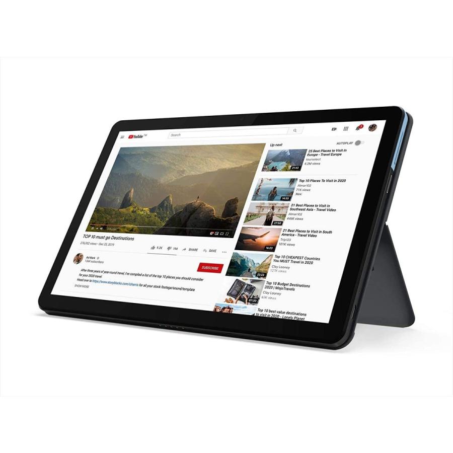 Lenovo Chromebook Duet 2-in-1 10.1インチ FHD IPS タッチスクリーンノートパソコン MediaTek Helio 8-Core P60T 4GB RAM 64GB eMCP SSD ARM G72 MP3 グラフィ|watchme88|05