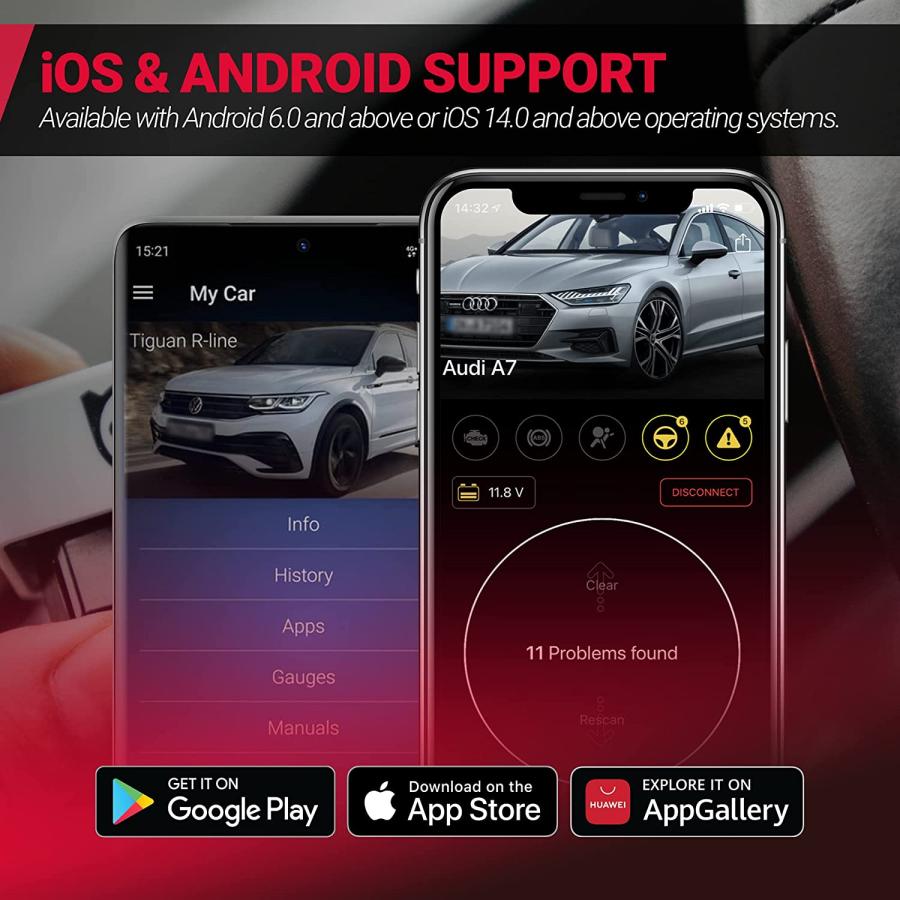 OBDeleven OBD2診断機・エラースキャナー Audi・Volkswagen用（Android