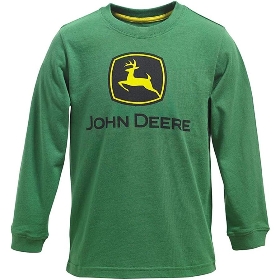 John Deere Green Long Sleeve Boys Logo T-Shirt Sizes (4) 並行輸入品 トップス 