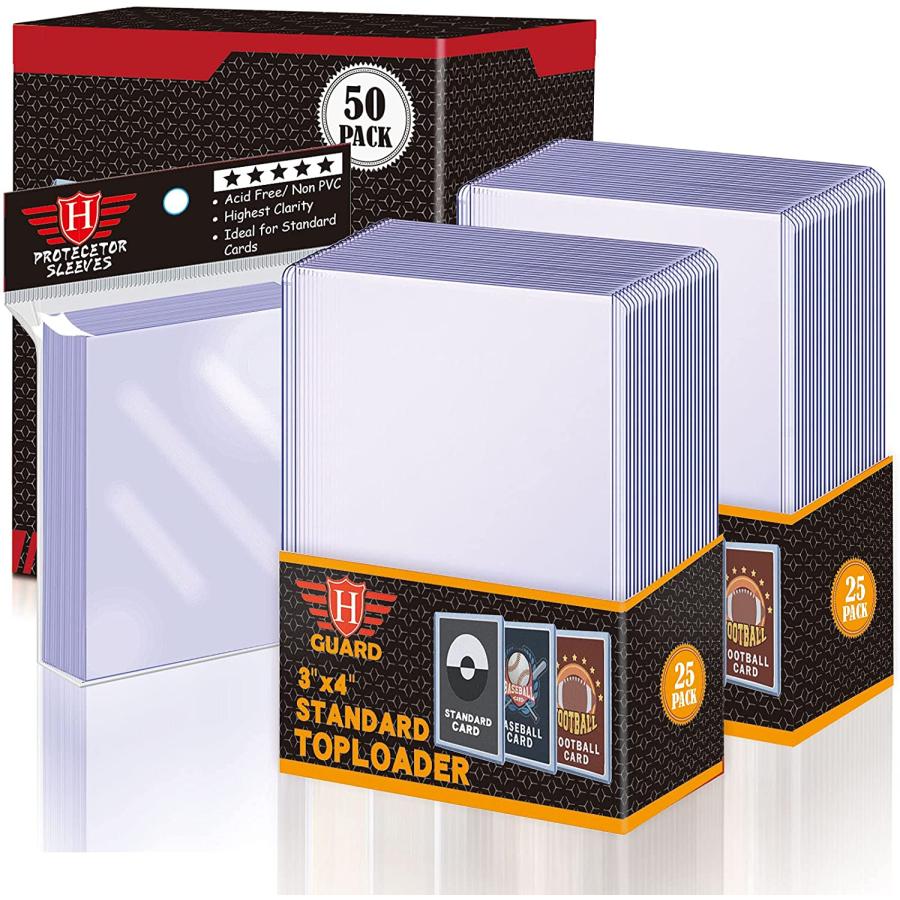 受注生産対応 Toploaders カードスリーブ 50枚 クリアソフトスリーブ トレーディングカード用 保護スリーブホルダー ポケモンカード 野球カード スポーツカード Mtg 遊戯王 搬入設置付 ゲーム おもちゃ その他おもちゃ Bnh360 In