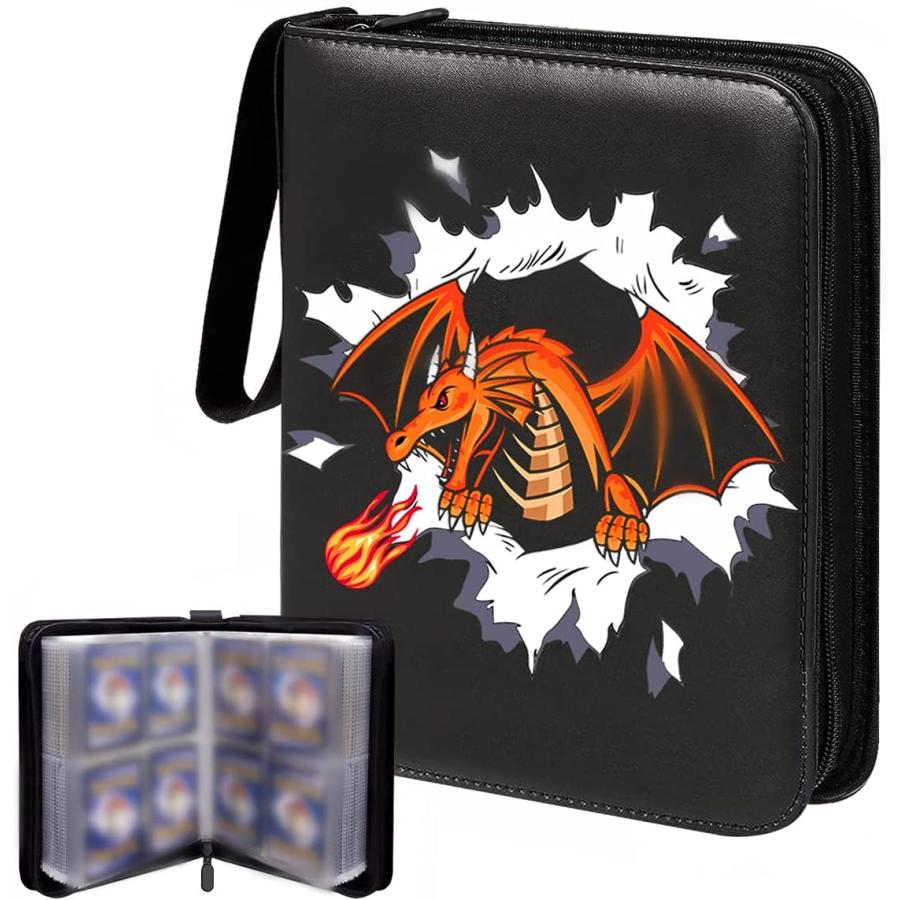 最旬トレンドパンツ 400枚のカードにフィット スリーブ付き 4ポケットポケモンカードバインダー Uustar 野球カードバインダー トレーディング カード用 コレクターアルバムホルダー その他おもちゃ Speedfil Com