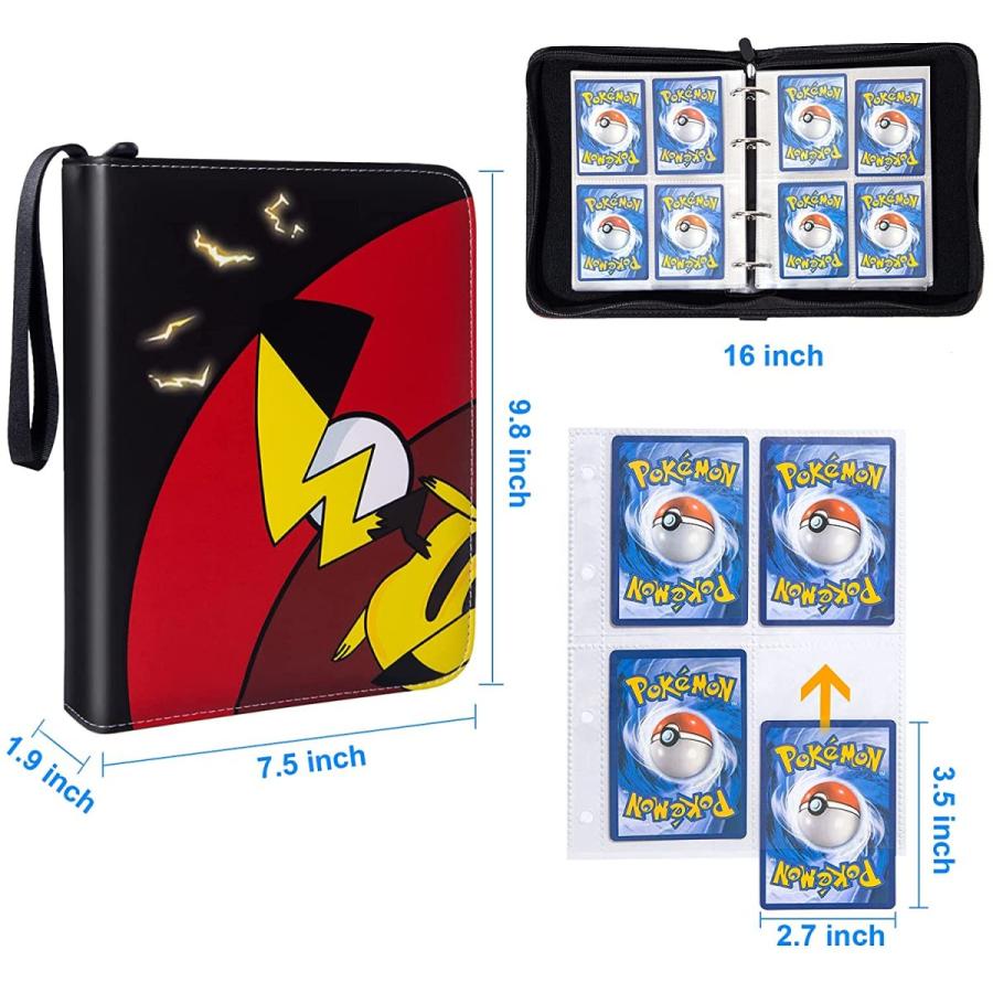 格安新品 スリーブ付き ポケモンカード用バインダー カードバインダーホルダー プレミアム4ポ 最大480枚のカードを収納可能 トレーディング カードバインダー ブック対応 その他おもちゃ Www Thebiomedica Org