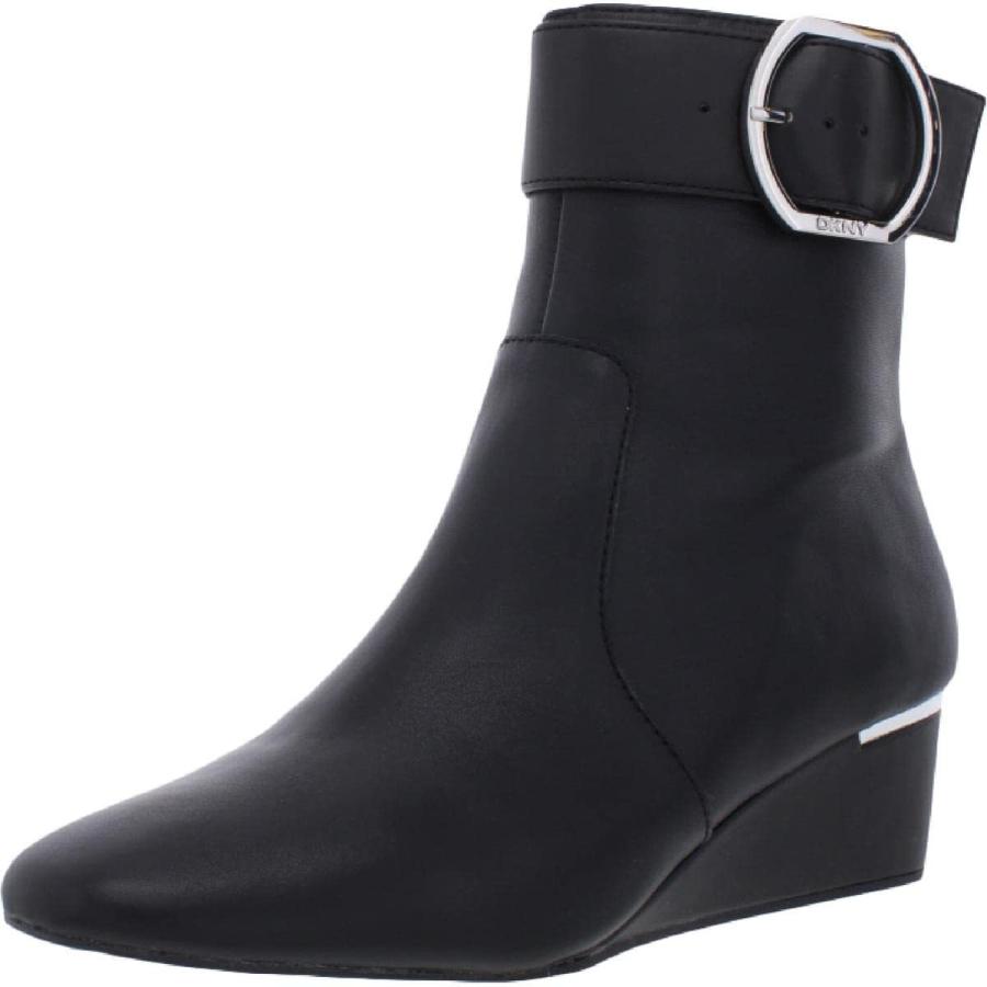 【メール便送料無料対応可】 Padded Leather Lucy Womens DKNY Insole M)　並行輸入品 (B Medium 7.5 Black Boots Ankle その他財布、帽子、ファッション小物