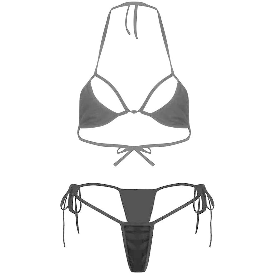 【クーポン】 Micro Bikini Extreme Sheer Micro Bikini Micro Lingerie Bikini Sets for Women Thong Bikini Swimsuit for Women　並行輸入品 【IQY7195996171】(26190円)