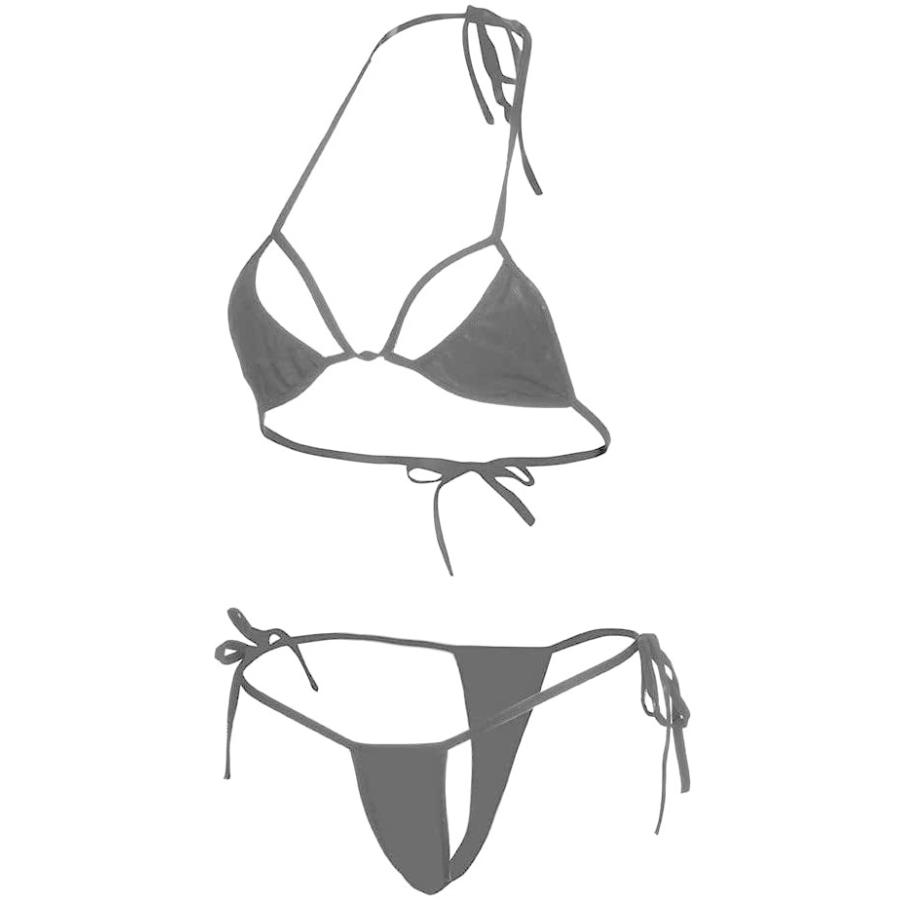 【クーポン】 Micro Bikini Extreme Sheer Micro Bikini Micro Lingerie Bikini Sets for Women Thong Bikini Swimsuit for Women　並行輸入品 【IQY7195996171】(26190円)