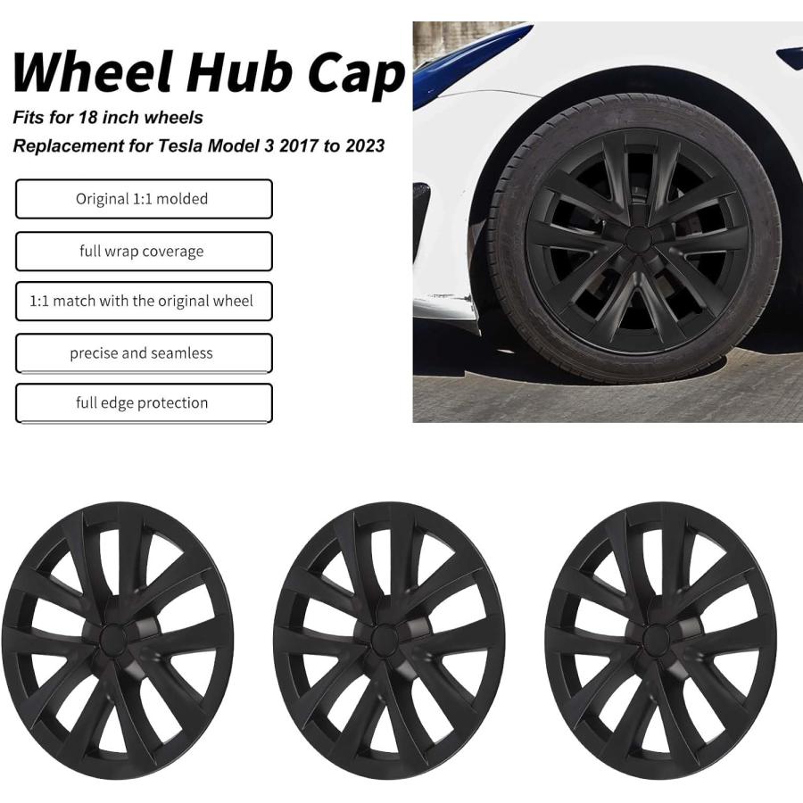 Pcs　18in　Wheel　Hubcap　Replaceme　Wrap　Wheel　Hub　Hub　Tire　Protector　Cap　Hub　Automobile　Wheel　Covers　Fully　Car　Universal　Caps　Wheel　Rim　Accessories