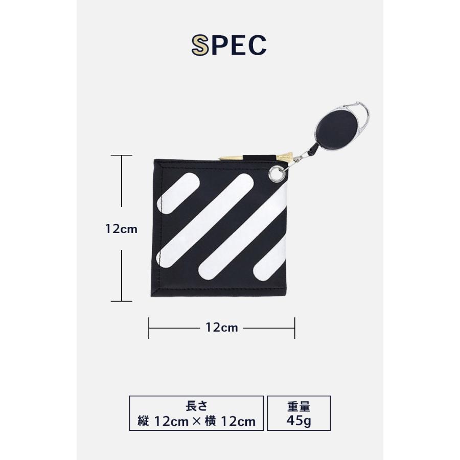 ゴルフ ボールクリーナー ボール拭き ゴルフタオル ティー リール付き