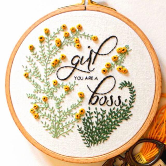 フランス刺繍 刺繍キット 図案 初心者 手芸 フラワー刺繍 ナチュラル フープ 針 糸 生地 刺繍枠 刺繍セット おしゃれ かわいい 簡単 壁飾り インテリア Mc268 Emonrヤフーショッピング店 通販 Yahoo ショッピング