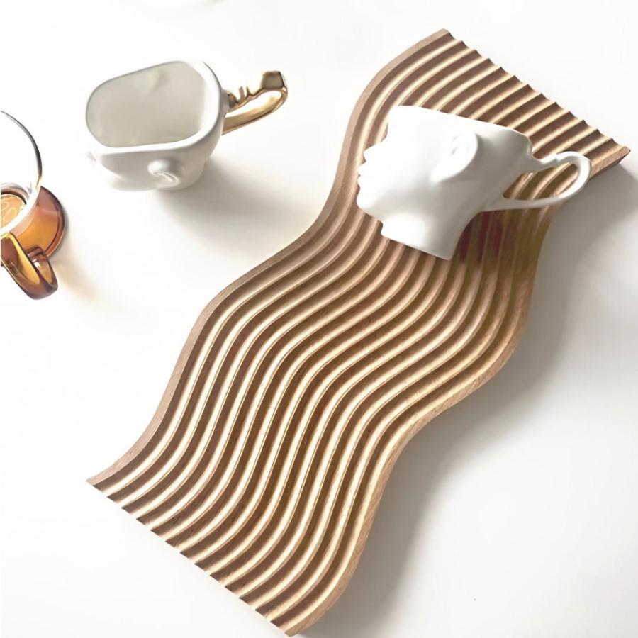 ウッドトレイ カフェトレイ 木製 おしゃれ 撮影 波 キッチン 韓国 プレート トレイ ボード かわいい カフェ 北欧 雑貨 誕生日 :  emonRヤフーショッピング店 - 通販 - Yahoo!ショッピング