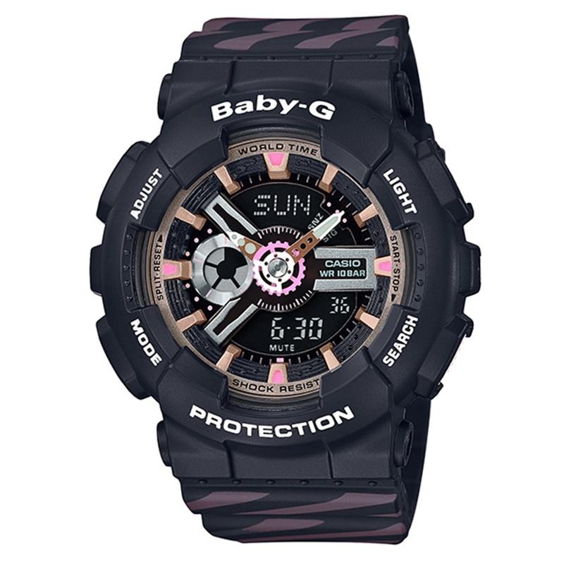 高評価の贈り物 ITDESIGN PUNTO BABY-G CASIO ベビーG カシオ Collaboration 送料無料 BA-110CH-1AJF アナデジ ワールドタイム 腕時計