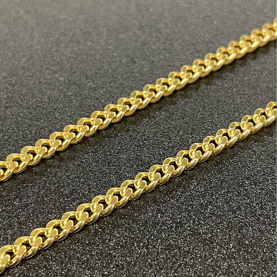 喜平 ネックレス K18 2面シングル 10g 40cm 造幣局検定マーク刻印入り